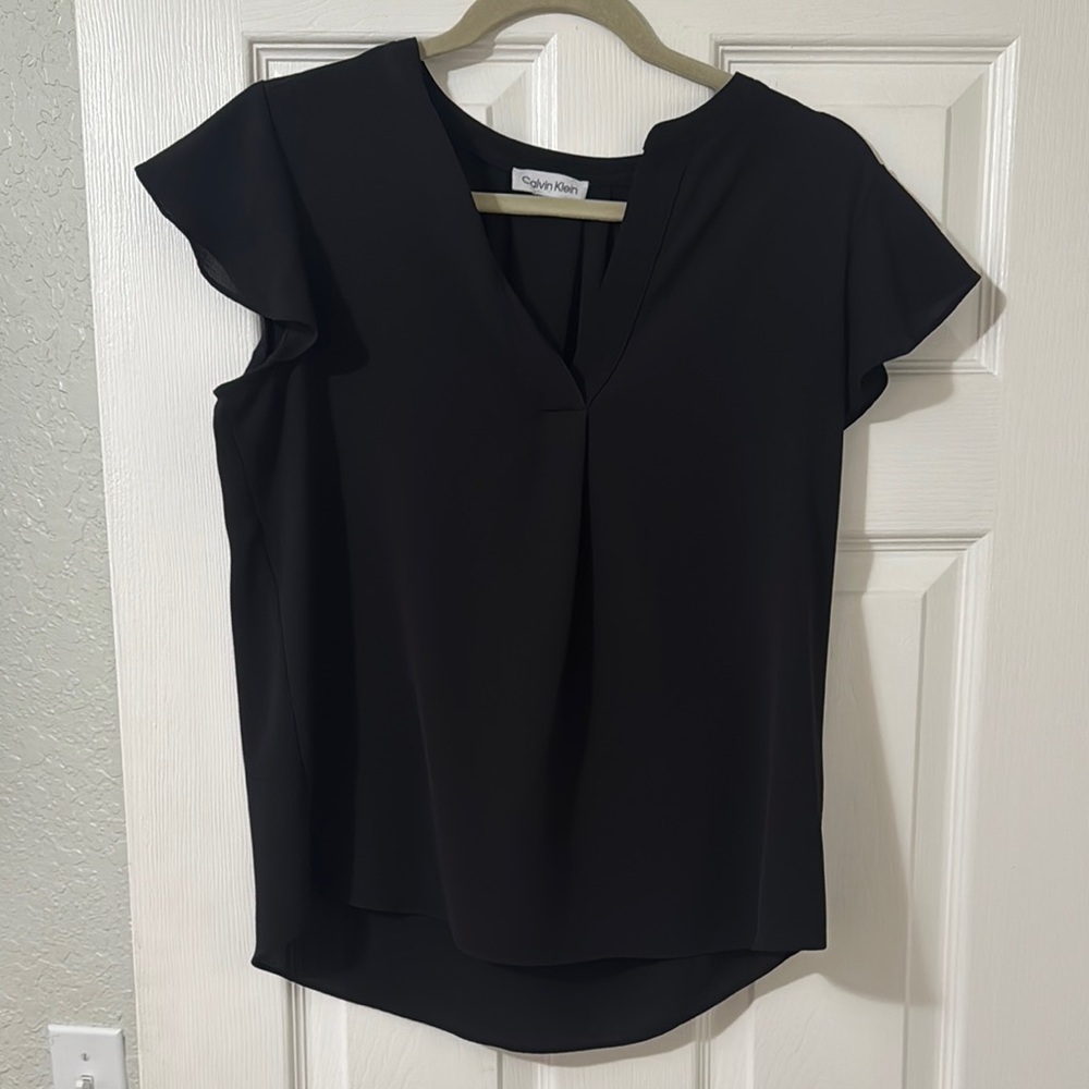 Calvin Klein Women's Elegant Black Blouse